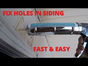 Fixing Holes in Vinyl Siding