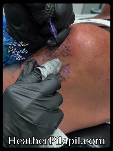 Tree of Life Shoulder Coverup with a Hidden Name — Custom Fine-Line Tattoo Design