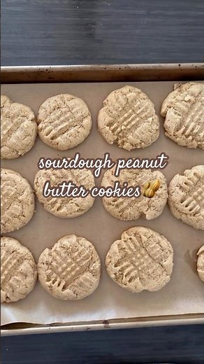 Sourdough Peanut Butter Cookies🥜