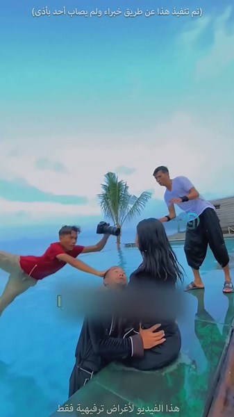 The Craziest Wedding Photoshoot in a Pool #shorts