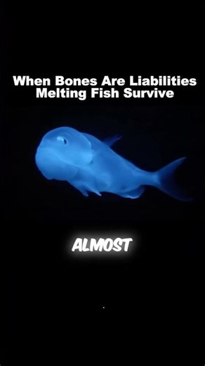 When Bones Are a Liability: The Fish That Melt to Survive 🐟🌊 #shorts