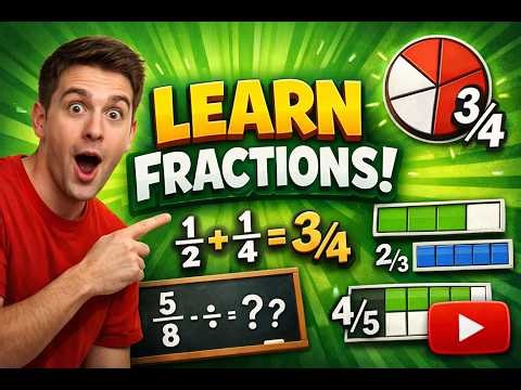 Fractions Made Easy for Kids | Grade 3 Math, #schoolgrade #kidseducation #fraction