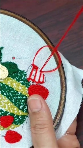 Beginners friendly hand embroidery tutorial 🍀#diy #embroidery #stitch #diynstitch
