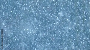Slow motion snow falling, relaxing nature background. This snow is falling at 1/30th normal speed, recorded at 900fps for a super-slow motion seamless loop.