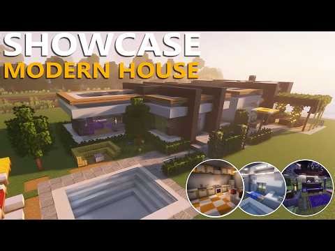 Minecraft Modern Luxury House Build | Full Interior Design Showcase