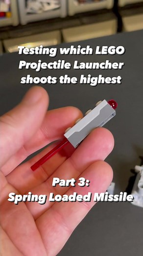 This one was way better than i expected. Do you think the Spring Loaded Missile makes for a good LEGO Projectile Launcher? #fyp #experiment #legotest #funwithlego #lego #tested