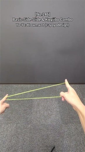 [No.246]🪀Today's Yo-Yo Trick & Tutorial: Basic Side Slide & Kwyjibo Combo #yoyo #yoyotricks #ヨーヨー