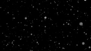 Download falling snow flakes. White winter sparkle snow elements flowing on black background. for free