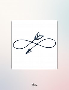 Temporary Tattoo, Realistic Infinity Arrow, Minimalist Symbol Art, Semi-permanent Elegant Ink, Long Lasting Waterproof, Forever Love Gift - Etsy Canada
