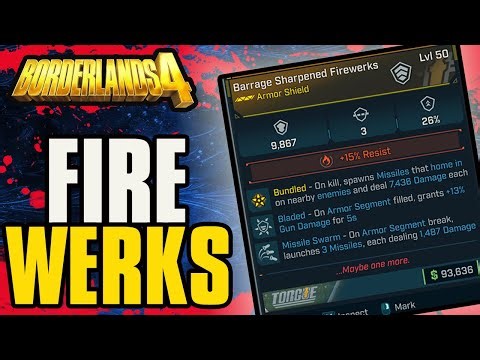 Borderlands 4 | Firewerks Legendary Shield Guide! INSANE Damage!