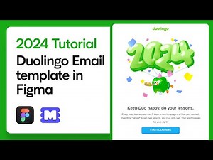 Figma Tutorial: How to Design and Export a Duolingo HTML Email Template from Figma
