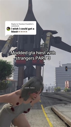 Replying to @Trenton Franklin Modded gta hiests with strangers (viewer edition) #fyp #gta #gta5 #cherax #gta6