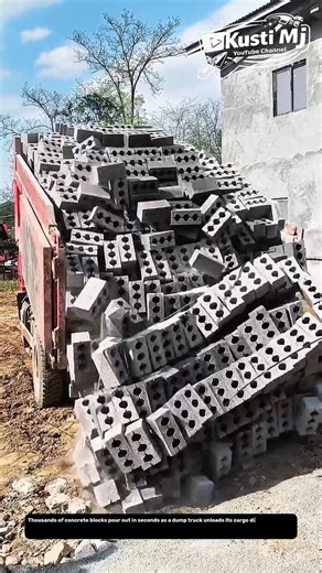 Massive Brick Delivery Drop: The Fastest Way to Supply a Construction Site.