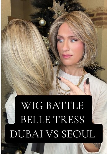 Belle Tress Style: Dubai vs Seoul Raw sugar, blonde versus macadamia latte Order at: www.wigparty.shop/nicole 11% OFF CODE: DF10 #gluelesswigs #lacewigs\t#syntheticwig #monofilamentwig #belletress @wigparty.shop