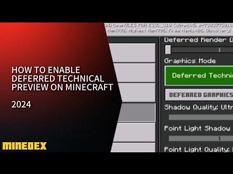 TUTORIAL ON HOW TO ENABLE DEFERRED TECHNICAL PREVIEW ON MINECRAFT PE ! | MineDex