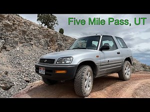 Off roading in my 1997 Toyota RAV4 at Five Mile Pass in Utah