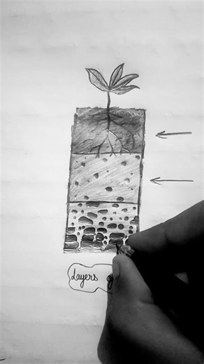 Layers of soil drawing 😁😲