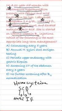 A HY Vit B12 Deficiency Question | USMLE Step 2 #usmle #anemia #medicine #usmlestep2 #hematology