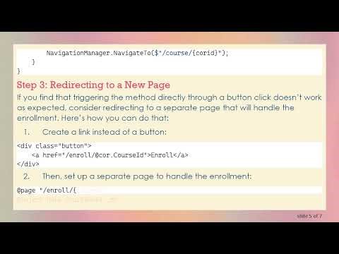 Executing an Async Method on Button Click in Blazor Server