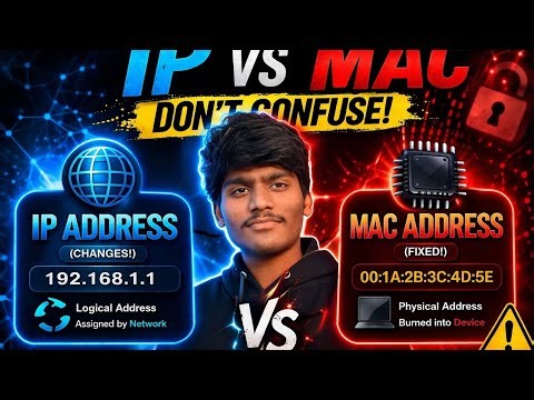 🚨 Biggest Mistake Students Make!#IPAddress #MACAddress #Networking #CyberSecurity #TechBasics