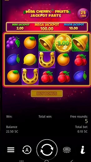 Thrillzz Miss Cherry Fruits Jackpot Party (5 FREE SPINS) 1/3/25