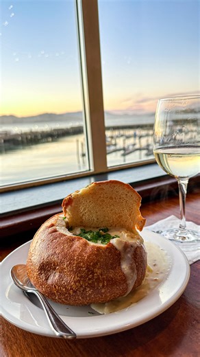An authentic bowl of San Francisco clam chowder is our specialty, made fresh every day! 🥄 | Fog Harbor Fish House