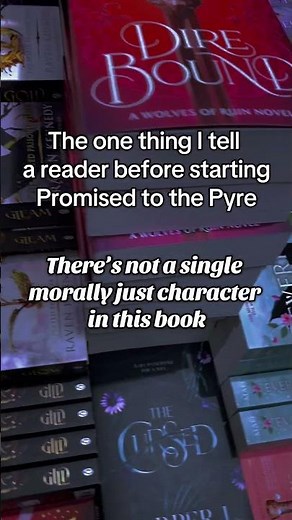 The one thing I tell readers before they read my book Promised to the Pyre🔥 #bookhumor #morallygrey