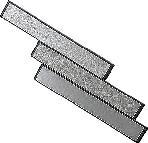 Value pack Diamond Knife Sharpening Stones kit diamond plates Kit Sharpen Knife blades sharp Surface flat Must-haves for Ruixin type sharpeners (#240 #600 #1000)