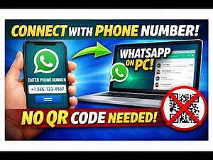How to Connect WhatsApp to PC with Phone Number ONLY (No QR Code!)