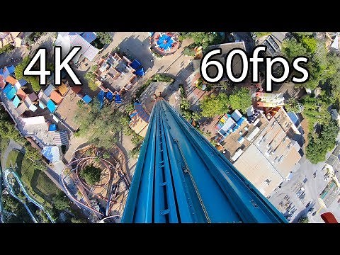 Falcon's Fury on-ride 4K POV @60fps Busch Gardens Tampa