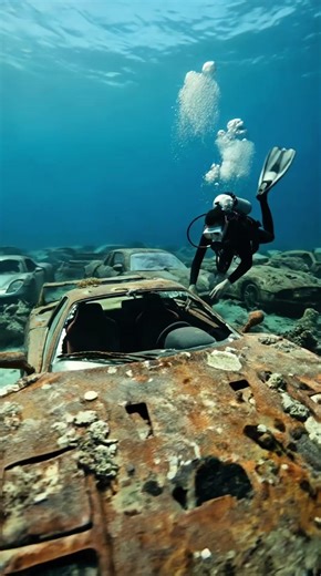 Divers discover a graveyard of sunken supercars on the ocean floor 🤿