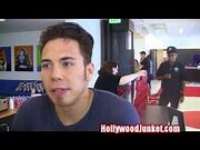 MINUTE TO WIN IT- GSN Apolo Ohno Interview at Boot Camp!