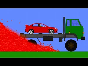 Cars vs Lava Extreme Destruction - Phun Algodoo