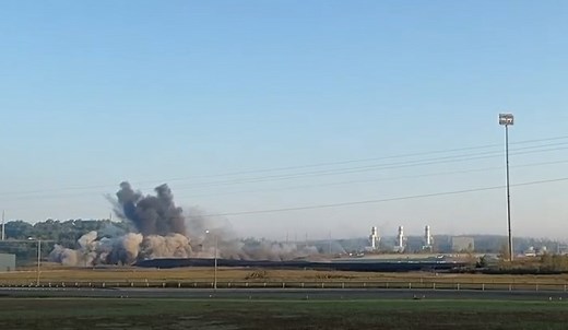TVA implodes structures at former Paradise Fossil Plant