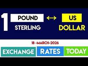 1 British pound Sterling to US dollar Exchange Rates Today GBP/USD 18 March 2026
