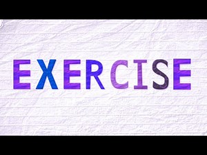 Endless Alphabet Word "EXERCISE" Bevel Effect, Color Isolation Effect & G major Effect.
