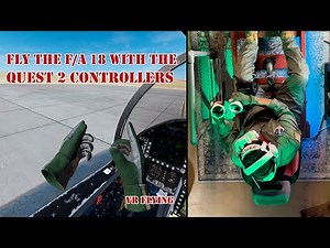 DCS World F/A 18 with the Oculus Quest 2 controllers. No HOTAS required!