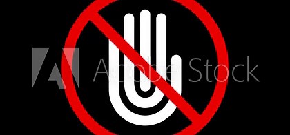 Stop hand gesture animation. No flashing or prohibition sign with palm gesture