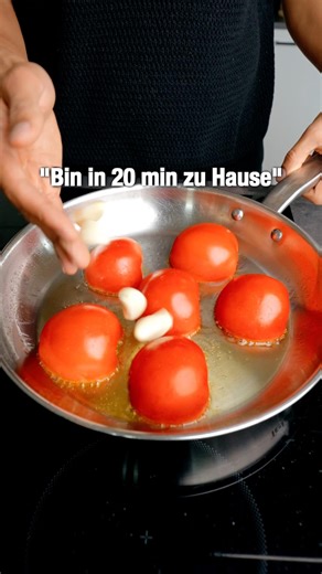 20 min. zur cremigsten Tomaten Knoblauch Pasta