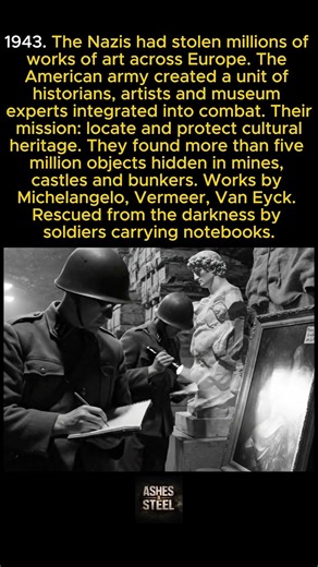 The American army had a secret unit to rescue stolen Nazi art