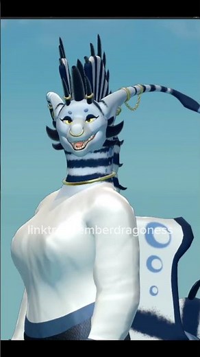 Custom avatar commission for #vrchat ! https://linktr.ee/emberdragoness for info and prices #furry