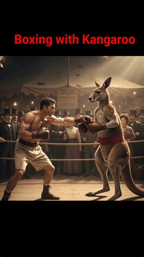 Boxing Matches with Kangaroo History #facts #animanrights #funfacts