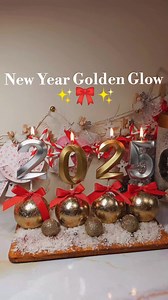 New Year Golden Glow ✨🎀✨#craft #creative #christmas #2025 #newyear #christmastree #christmasdecor #diy #handmade #ornament #christmasornament #decoration #decor #inspiration #newyeardecor #newyear2025 | Art is life