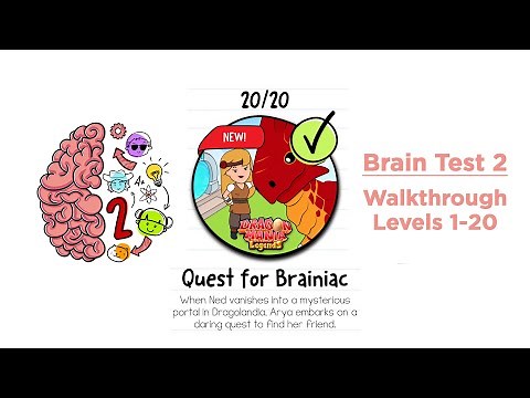 Brain Test 2 Quest for Brainiac Walkthrough Levels 1-20