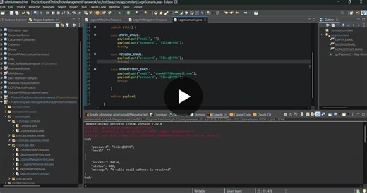 #sdet #automationtesting #restassured #java #cleancode | Somok Mukherjee