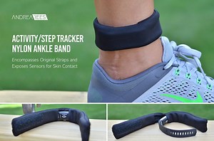 Activity/step Tracker Black Nylon Ankle Band – Encompasses Original Straps and Exposes Sensors for Skin Contact - Etsy