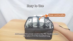 Portable Electric Lunch Box Food Heater,12V/24V/110V 3-in-1 Food Warmer Box, Mini Portable Oven Car Food Warmer, Heated Lunch Bag for Adults Office Travel Work Truck Meal Reheating