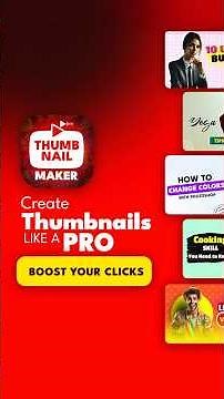 🚀 Create Viral YouTube Thumbnails in Seconds 🎯 Best FREE Thumbnail Maker App (No Watermark) #Shorts