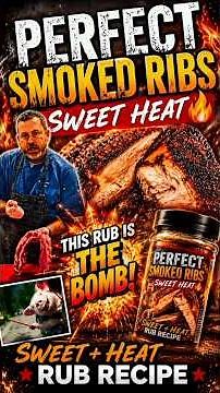 The Secret Rub Behind Championship Ribs! 🏆🍖 SmokedRibs #BBQ #RibRub #SweetHeat #BBQRibs #SmokingMeat