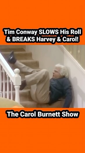 Peter Morley on Instagram: "Gramps (Tim Conway) MASTERFULLY takes a “slow” roll down the stairs as only the magnificent Mr. Conway could do, from this sketch on “The Carol Burnett Show”. Listen for the synchronized sound effects. HILARIOUS. Gramps has been terrorizing people in Canoga Falls and Marion (Carol Burnett) wants him put away and that’s what psychiatrist (Harvey Korman) is trying to do. Beautifully choreographed. WATCH Carol Burnett and Harvey Korman desperately try to conceal their la